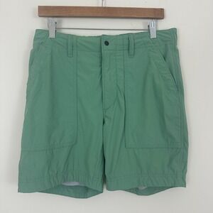 Relwen Hiking Shorts Sage Green Mesh Lined Nylon Performance Drawstring Mens M